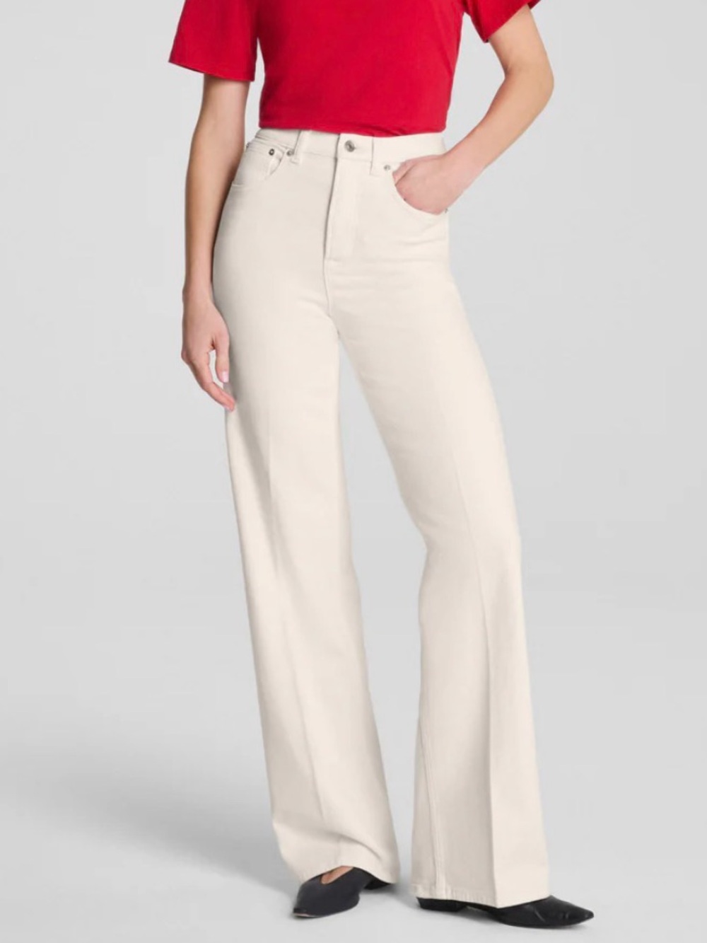 NWT Spanx SPANXshape® Authentic 360
Wide Leg Jeans